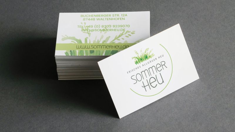 Visitenkarten Sommerheu